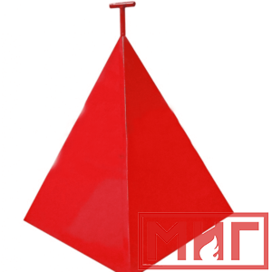 Фото 10 - Пожарная пирамида для пожарного гидранта 700x700x700 Четырехгранная.